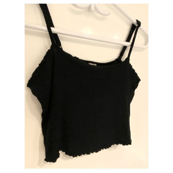 GARAGE Black Crop Top - Picture 2 of 3